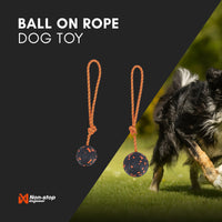 Non-Stop Dogwear Ball on Rope Dog Toy